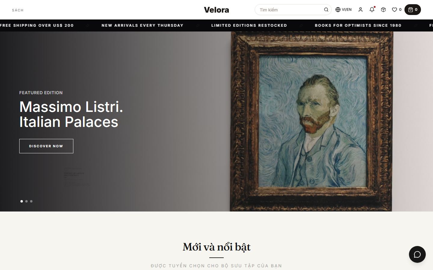 Preview of the multilingual bookstore storefront